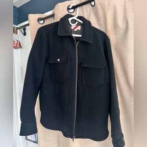 Best Made Co CPO style wool jacket. Size Sm navy blue